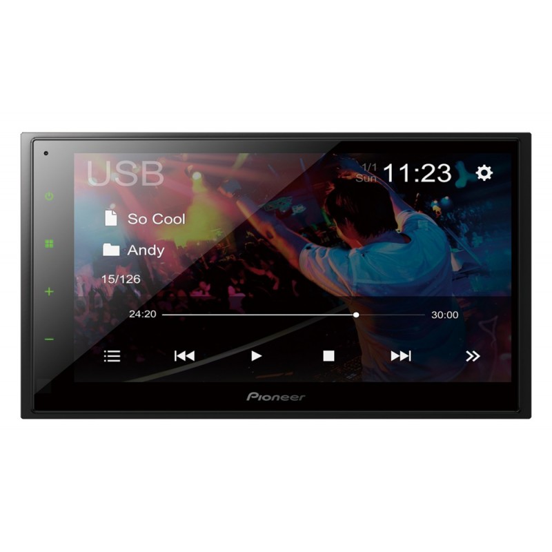 Pioneer DMH-A340DAB Negro 200 W Bluetooth