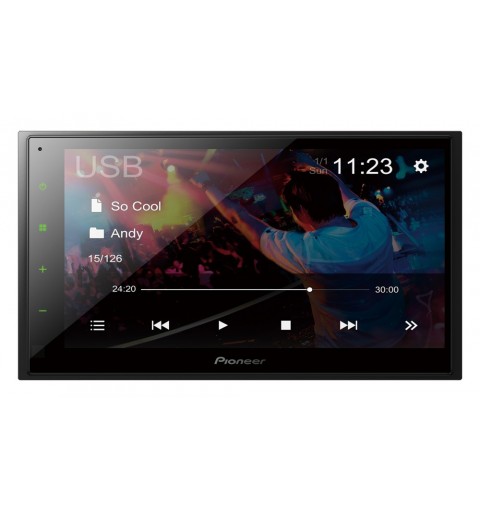 Pioneer DMH-A340DAB Negro 200 W Bluetooth