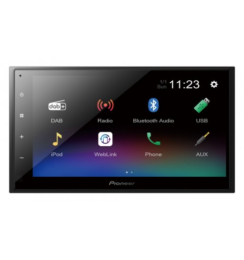 Pioneer DMH-A340DAB Negro 200 W Bluetooth