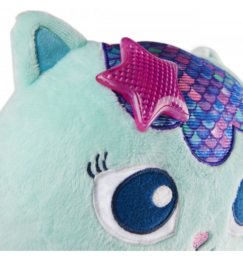 Gabby's Dollhouse , Peluche MerCat parlante interactive de 35,6 cm avec lumières, musique et répliques, pour filles et garçons