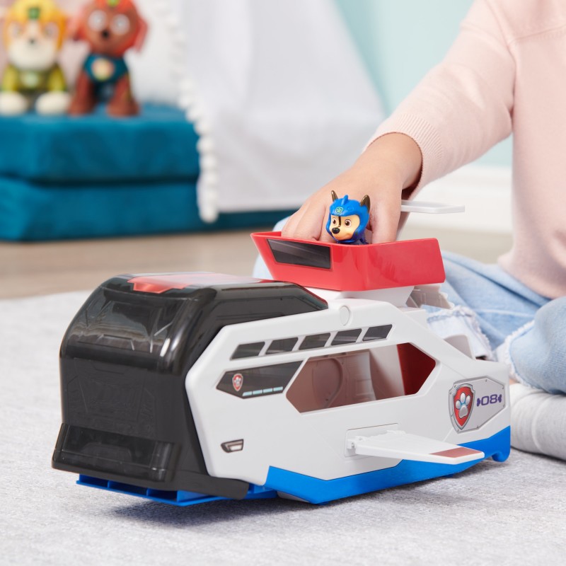 PAW Patrol PAT' PATROUILLE AQUA PUPS - WHALE PATROLLER - Vehicule Pat Patrouille Thème Mer Et Aventures Sous-Marines - Pat