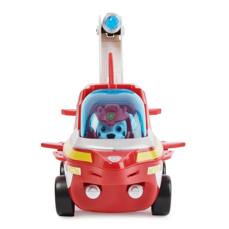 PAW Patrol , Veicolo Trasformabile Aqua Pups di Marshall per Avventure Marine, Personaggio di Marshall incluso, Giochi per