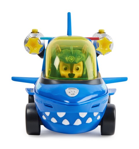 PAW Patrol , Veicolo Trasformabile Aqua Pups di Chase per Avventure Marine, Personaggio di Chase incluso, Giochi per Bambini e