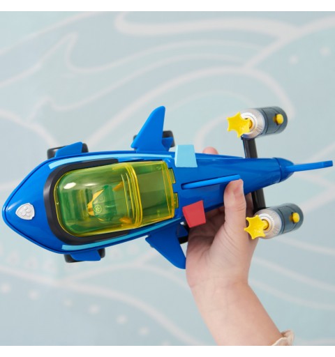 PAW Patrol PATRULLA CANINA - AQUA PUPS - FIGURA DE ACCIÓN LA PATRULLA CANINA - Vehículo Transformable Tiburón de Chase con