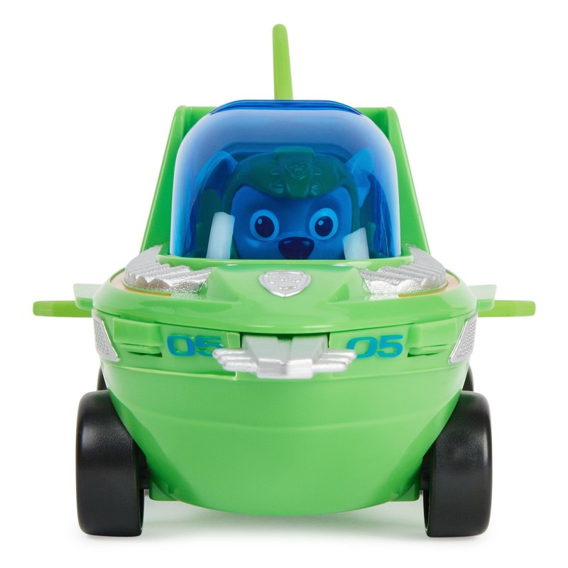 PAW Patrol PAT' PATROUILLE AQUA PUPS - Voiture + Figurine Rocky - Voiture Pat Patrouille Rocky 