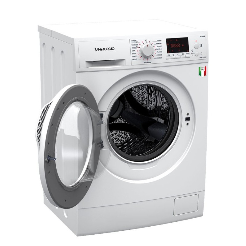 SanGiorgio FAMIGLIA - F4 Star Waschmaschine Frontlader 8 kg 1400 RPM Weiß