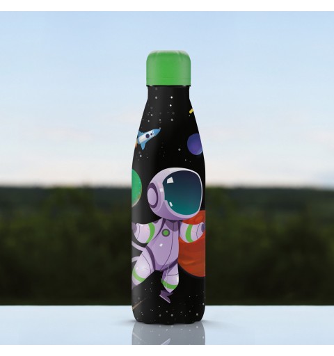 The Steel Bottle Spaceman Utilisation quotidienne 500 ml Acier inoxydable Multicolore