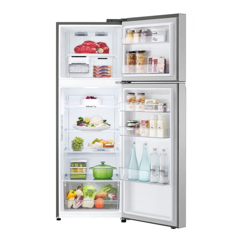 LG GTBV38PZGKD fridge-freezer Freestanding 335 L E Stainless steel