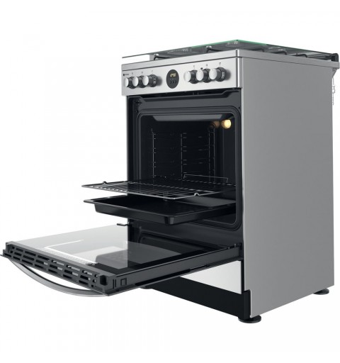 Indesit IS67G8CHX E Cocina independiente Eléctrico Encimera de gas Acero inoxidable A