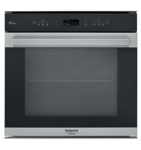 Hotpoint FI7 S8C1 SH IX HA 73 L A+ Nero, Acciaio satinato