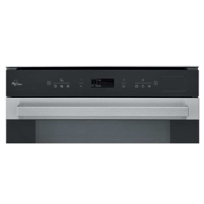 Hotpoint FI7 S8C1 SH IX HA 73 L A+ Negro, Acero satinado