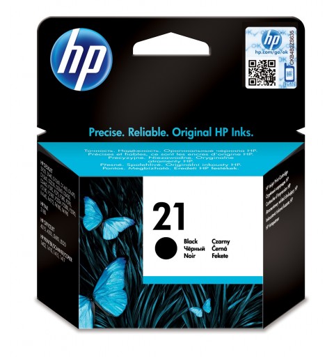 HP Cartucho de tinta original 21 negro