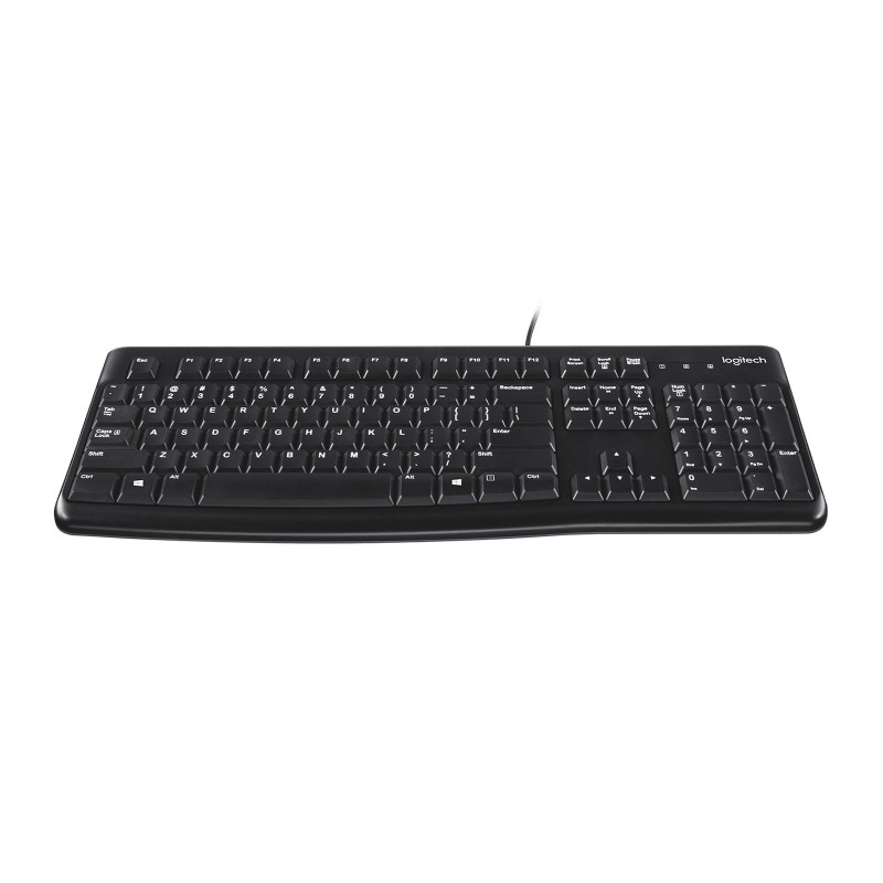 Logitech K120 Corded Keyboard teclado USB QWERTY Español Negro
