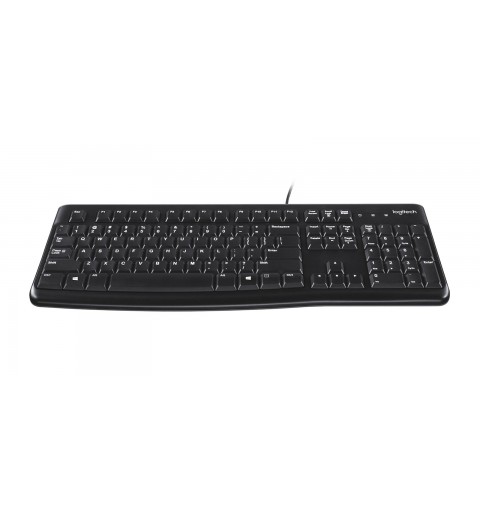 Logitech K120 Corded Keyboard tastiera USB QWERTY Spagnolo Nero