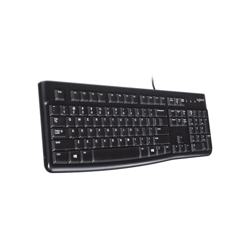 Logitech K120 Corded Keyboard teclado USB QWERTY Español Negro