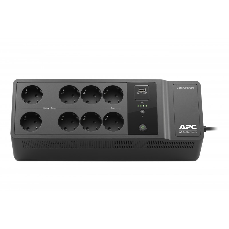 APC Back-UPS 650VA 230V 1 USB charging port - (Offline-) USV Unterbrechungsfreie Stromversorgung (USV) Standby (Offline) 0,65