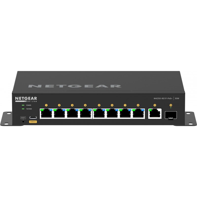 NETGEAR GSM4210PD-100EUS switch di rete Gestito L2 L3 Gigabit Ethernet (10 100 1000) Supporto Power over Ethernet (PoE) Nero