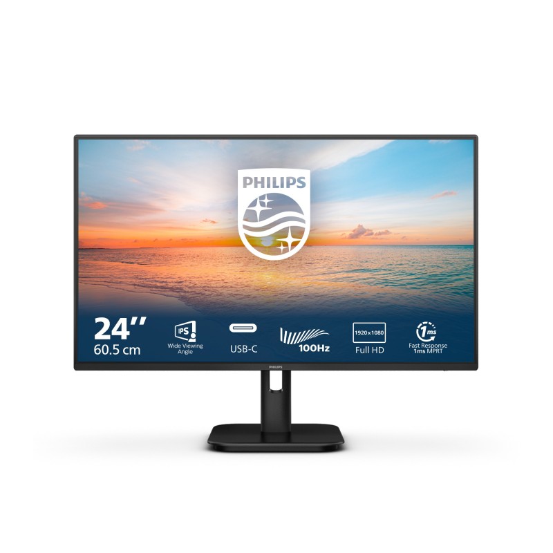 Philips 24E1N1300A 00 Monitor PC 60,5 cm (23.8") 1920 x 1080 Pixel Nero