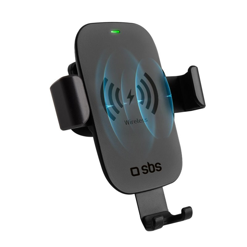 SBS Gravity - Supporto auto per telefono con ricarica rapida Wireless