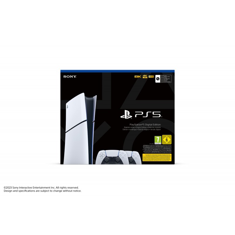 Sony Playstation 5 Slim 1.02 TB Wi-Fi Black, White