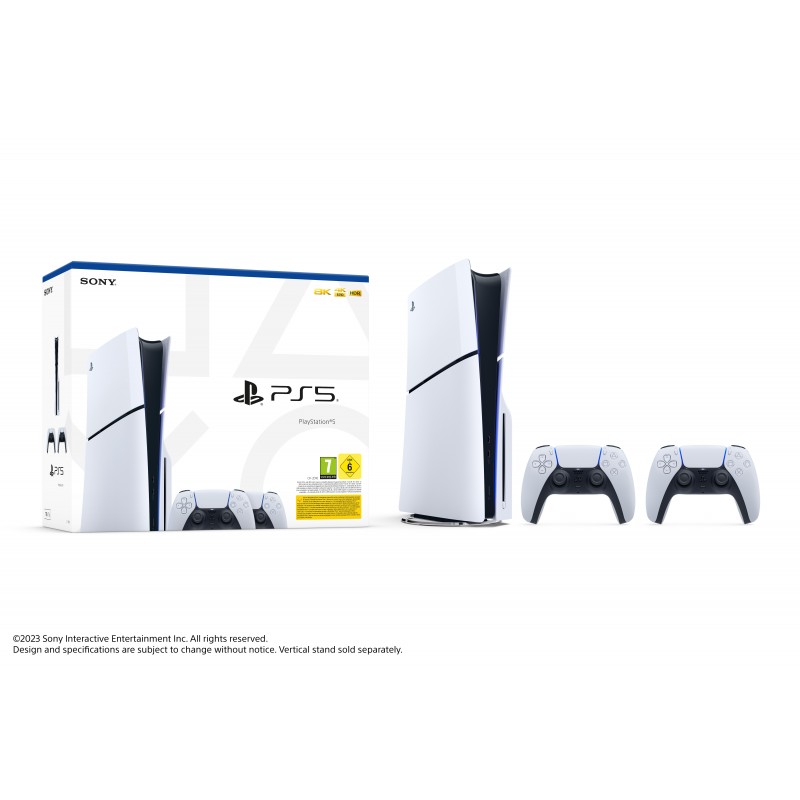 Sony Playstation 5 Slim 1,02 To Wifi Noir, Blanc