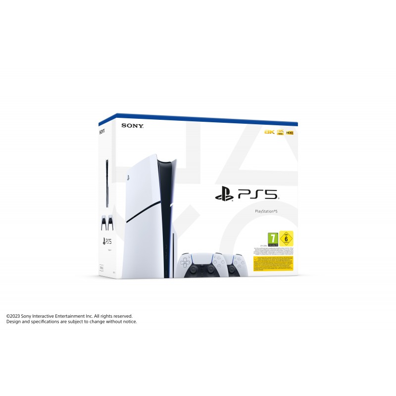 Sony Playstation 5 Slim 1.02 TB Wi-Fi Black, White