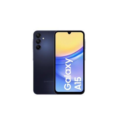 Samsung Galaxy A15 16,5 cm (6.5") Double SIM hybride Android 14 4G USB Type-C 4 Go 128 Go 5000 mAh Noir, Bleu