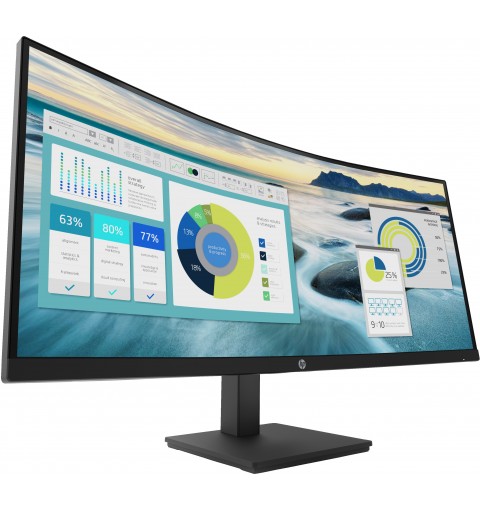 HP P34hc G4 écran plat de PC 86,4 cm (34") 3440 x 1440 pixels Quad HD LED Noir