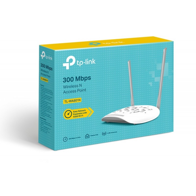 TP-Link TL-WA801N punto de acceso inalámbrico 300 Mbit s Blanco Energía sobre Ethernet (PoE)