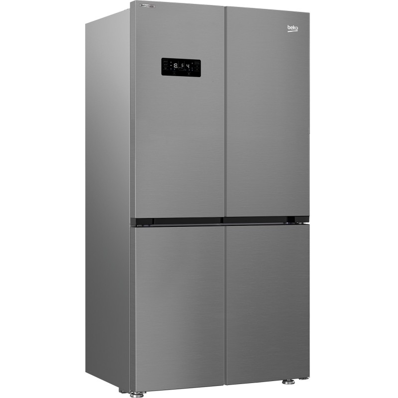 Beko GN1416240XPN side-by-side refrigerator Freestanding 572 L E Stainless steel