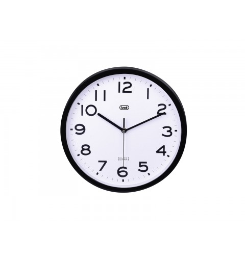 Trevi OM 3302 S Horloge à quartz Rond Noir, Blanc
