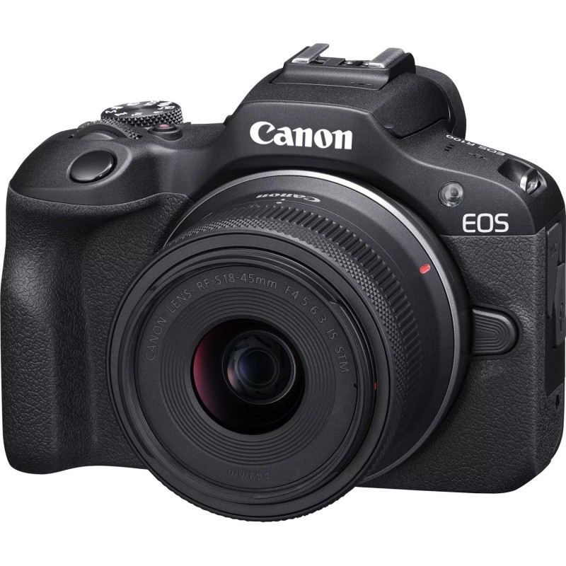 Canon EOS R100 + RF-S 18-45mm F4.5-6.3 IS STM + RF-S 55-200mm F5-7.1 IS STM Kit MILC 24.1 MP CMOS 6000 x 4000 pixels Black