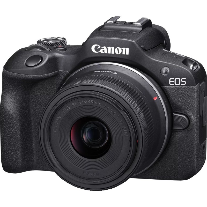 Canon EOS R100 + RF-S 18-45mm F4.5-6.3 IS STM + RF-S 55-200mm F5-7.1 IS STM Kit MILC 24,1 MP CMOS 6000 x 4000 pixels Noir