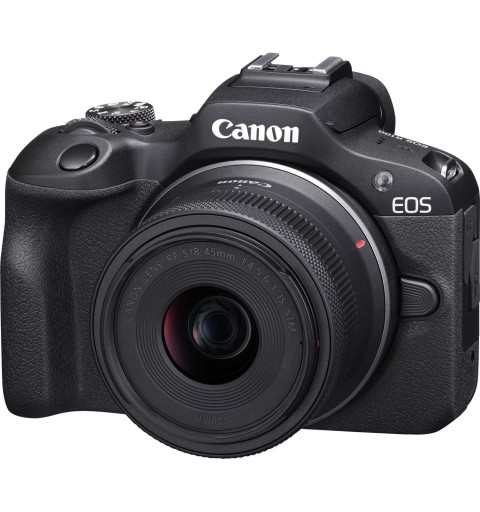 Canon EOS R100 + RF-S 18-45mm F4.5-6.3 IS STM + RF-S 55-200mm F5-7.1 IS STM Kit MILC 24,1 MP CMOS 6000 x 4000 Pixeles Negro