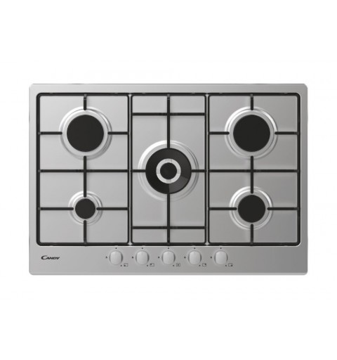 Candy Timeless CDOY7W4X Acero inoxidable Integrado 74 cm Encimera de gas 5 zona(s)
