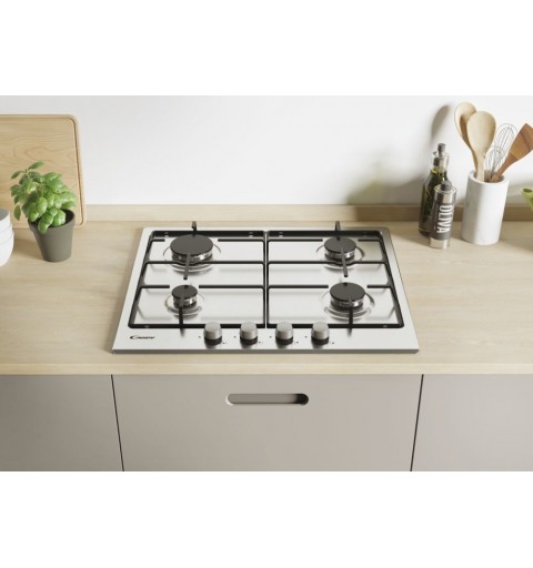 Candy Timeless CDOY6GRX Stainless steel Built-in 59 cm Gas 4 zone(s)