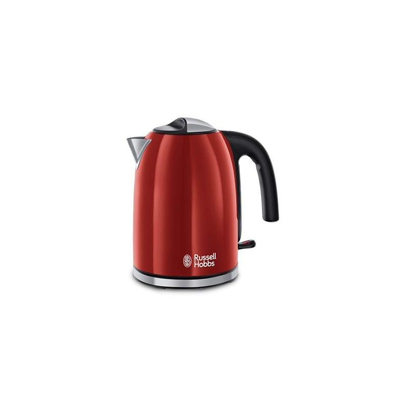Russell Hobbs 20412-70 bollitore elettrico Nero, Rosso, Stainless steel
