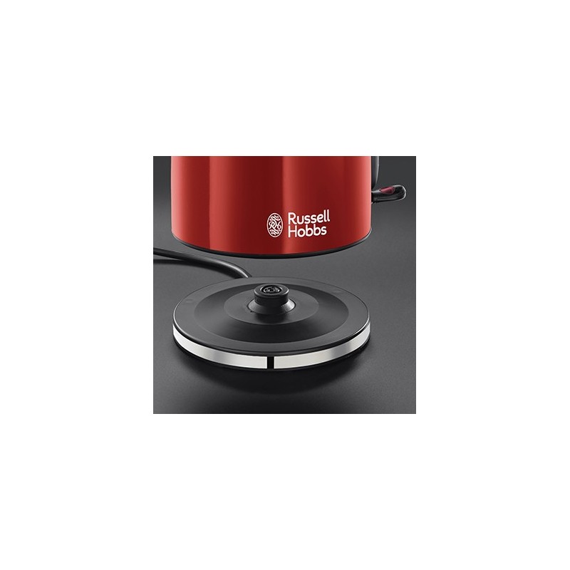 Russell Hobbs 20412-70 bollitore elettrico Nero, Rosso, Stainless steel