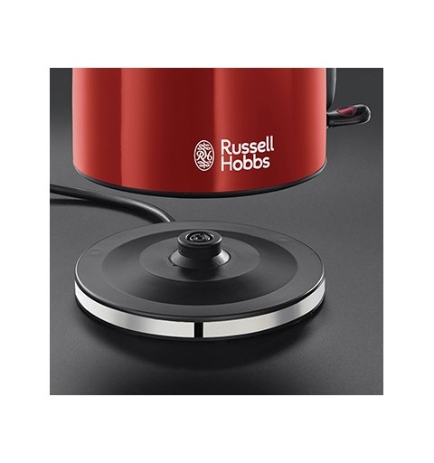 Russell Hobbs 20412-70 bouilloire Noir, Rouge, Acier inoxydable