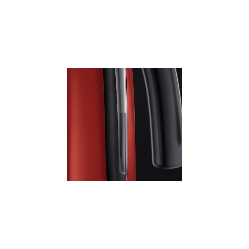 Russell Hobbs 20412-70 bouilloire Noir, Rouge, Acier inoxydable