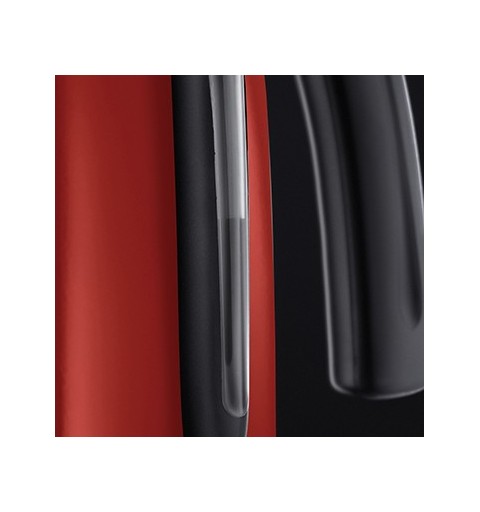 Russell Hobbs 20412-70 bouilloire Noir, Rouge, Acier inoxydable