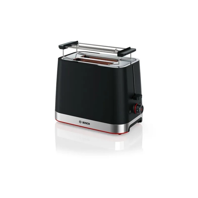 Bosch TAT4M223 toaster 4 2 slice(s) 950 W Black, Stainless steel