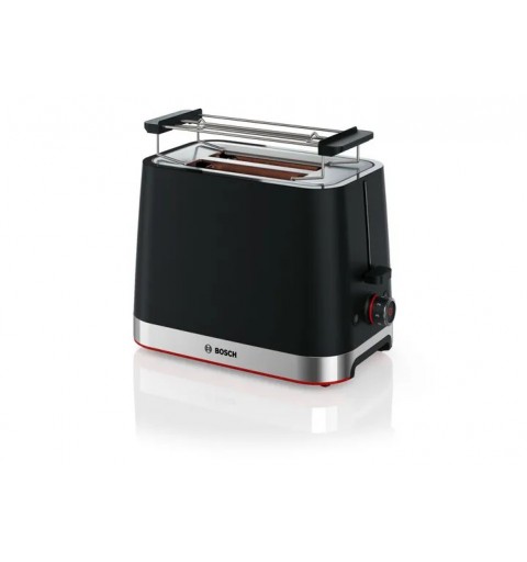 Bosch TAT4M223 toaster 4 2 slice(s) 950 W Black, Stainless steel