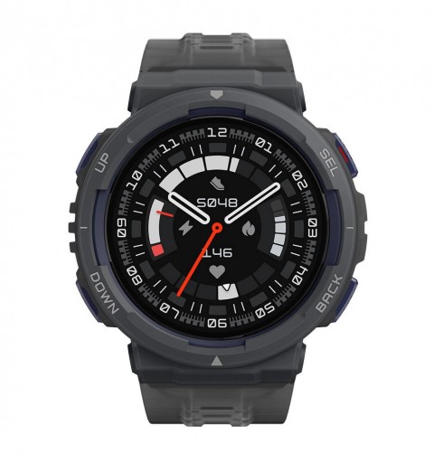 Amazfit ACTIVE EDGE 3,35 cm (1.32") TFT 46 mm Numérique 360 x 360 pixels Écran tactile Noir GPS (satellite)