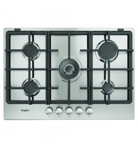 Whirlpool TKRL 761 IX K Stainless steel Da incasso 75 cm Gas 5 Fornello(i)