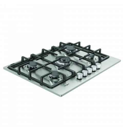 Whirlpool TKRL 761 IX K Acero inoxidable Integrado 75 cm Encimera de gas 5 zona(s)