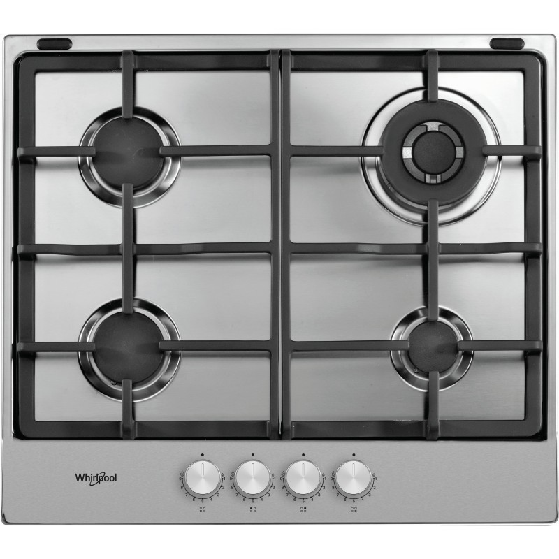 Whirlpool TGML 661 IX Acero inoxidable Integrado 58 cm Encimera de gas 4 zona(s)