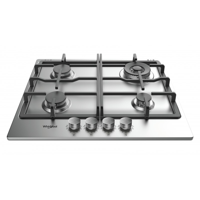 Whirlpool TGML 661 IX Stainless steel Da incasso 58 cm Gas 4 Fornello(i)