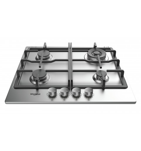 Whirlpool TGML 661 IX Acero inoxidable Integrado 58 cm Encimera de gas 4 zona(s)