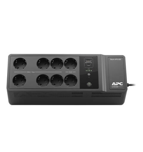 APC BE850G2-GR Unterbrechungsfreie Stromversorgung (USV) Standby (Offline) 0,85 kVA 520 W 8 AC-Ausgänge